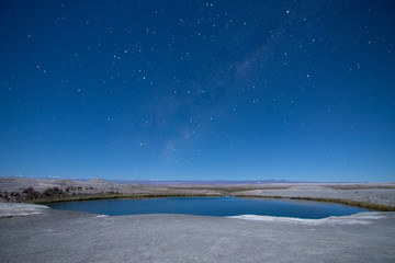 night starry in atacama desert
