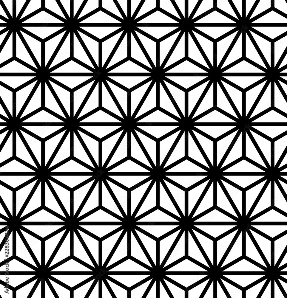 Poster 3d triangular, or tetrahedron, pyramids. seamless vector pattern background