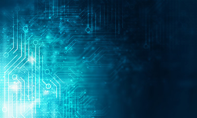 Circuit chip concept background