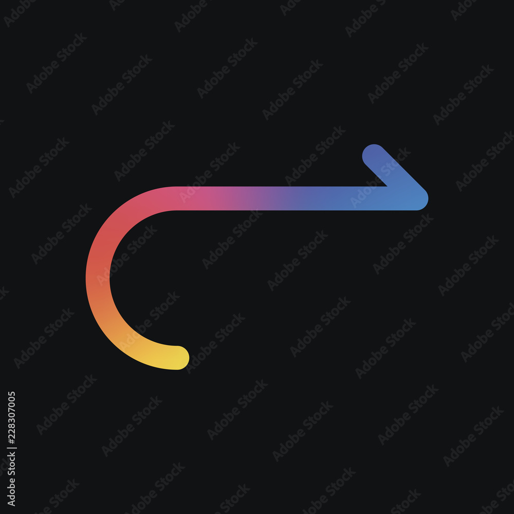 Poster simple arrow, forward. navigation icon. simple arrow, backward. navigation icon. linear symbol with 