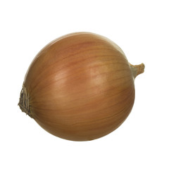 yellow onion isolated on white background