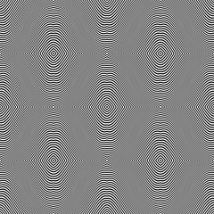 Fototapeta premium Seamless op art pattern. Lines texture.