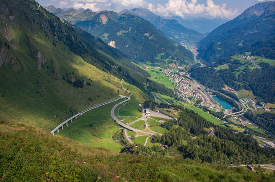 Airolo von oben