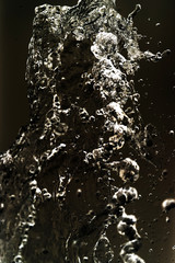 Fototapeta premium Water splashing in inversion as an abstract background