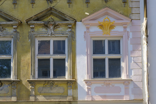 Germany, Augsburg, Lechviertel, Gignoux House, renovated fassade