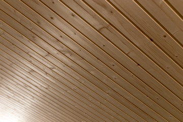 New wall of wooden boards as a background