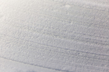 Obraz premium White snow on nature as an abstract background