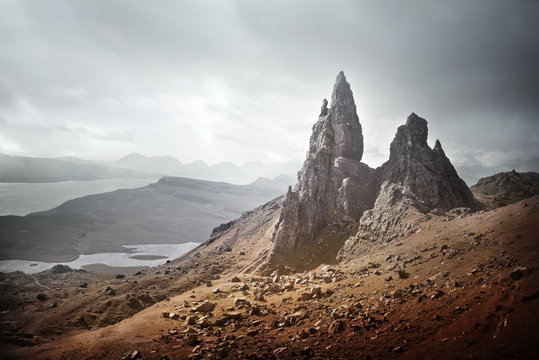 The Storr - Isle Of Skye Landscape In Scotland