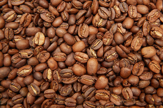 Roasted coffee background