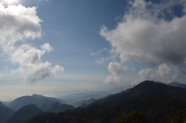 Fototapeta premium Sky and mountain