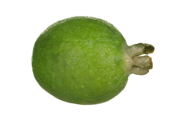 fresh feijoa isolated on white background