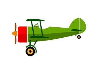 Aircraft vector icon on white background