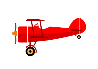 Aircraft vector icon on white background