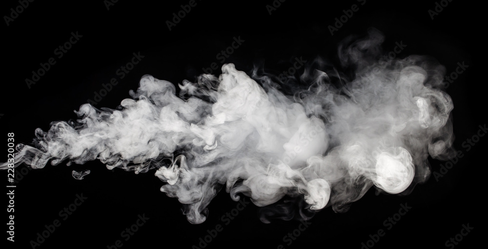 Wall mural Abstract smoke on a dark background