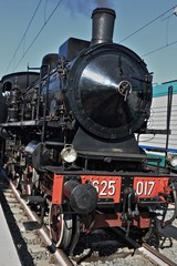 Naklejka premium Antico treno a vapore nella Stazione Termini di Roma