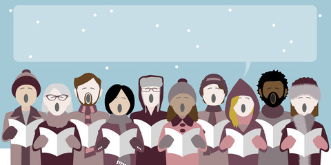 christmas carolers
