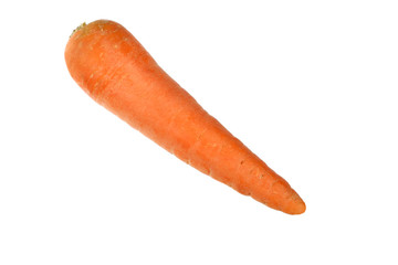 slice of carrot isolated on white background