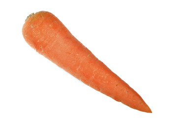 orange carrot isolated on white background
