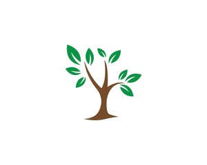 Tree icon logo template