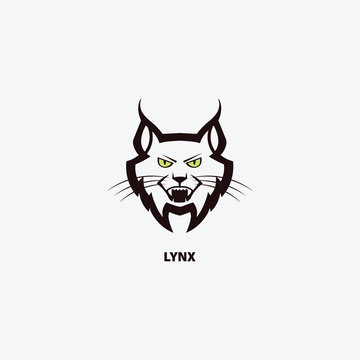Lynx head icon. Vector illustration.