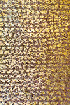Gold mosaic wall background