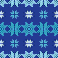 Seamless vector background with decorative snowflakes. Winter pattern. Can be used for wallpaper, textile, invitation card, wrapping, web page background.