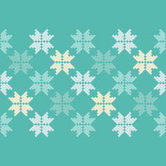 Seamless vector background with decorative snowflakes. Winter pattern. Can be used for wallpaper, textile, invitation card, wrapping, web page background.