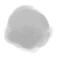 Grunge spot on white. Aquarelle blotch on isolated background. Watercolour splotch. Blur stain. Abstract backdrop for design. Art creation. Doodle for any inscriptions