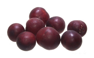 cherry plum isolated on white background