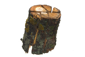 firewood isolated on white background