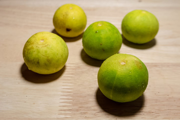 fresh limes and lemons