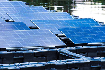 Solar power station float on water