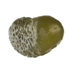 pickled cucumber isolated on white background