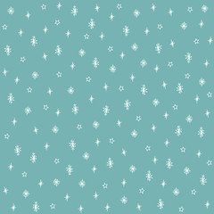 vector seamless pattern with snowflakes