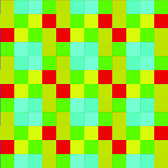 Seamless pattern background from a variety of multicolored squares.