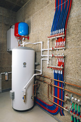 modern boiler room independent heating system © nikkytok