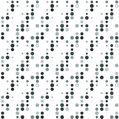 Seamless abstract pattern background with a variety of colored circles.