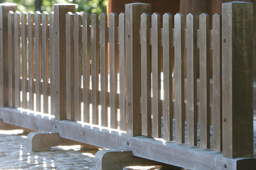 木製の柵