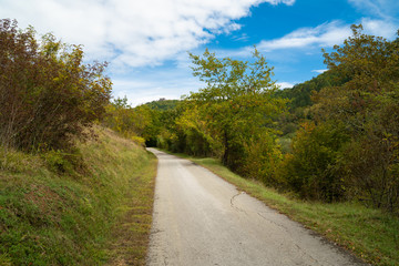 Bergstraße in Istrien