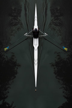 aviron sport bateau pagaie rame comp&eacute;tition eau fin jo jeux olympiques flotter fluide