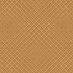 Fototapeta premium Coffee wafer pattern in top view. Beautiful wafer pattern.