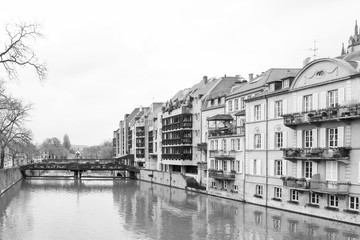 Naklejka premium Antique building view in Old Town Metz, France