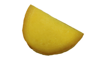 slice of ginger isolated