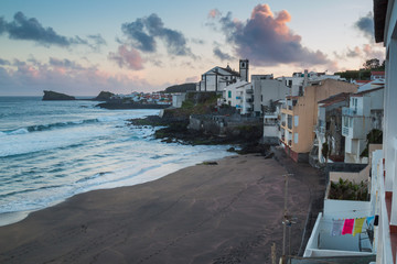 Ponta Delgata and the ocean, Sao Miguel, Azores Islands