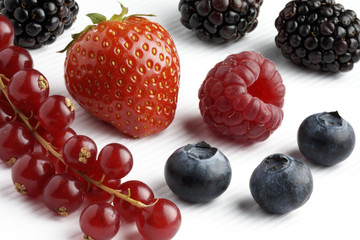 SUMMER FRUIT ON WHITE