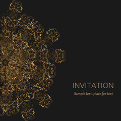  Invitation template. Modern design. Wedding invitation or card with abstract background.