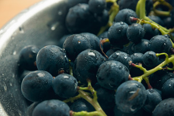 Fresh grapes closeup.