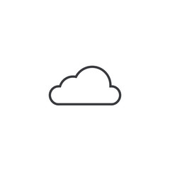 Cloud icon. Vector cloud shape. Element for design mobile app or website. Backup sign