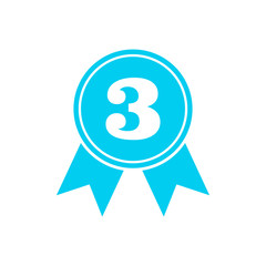 Award Icon in trendy flat style isolated on white background. Badge symbol for web design. Medal icon