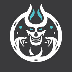 Skull Halloween sign